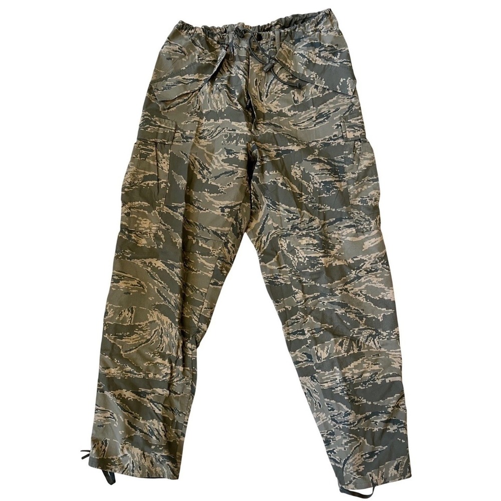 USAF APECS Trousers Digital Tiger Stripe Camo Gore-Tex Pants Medium Reg Military